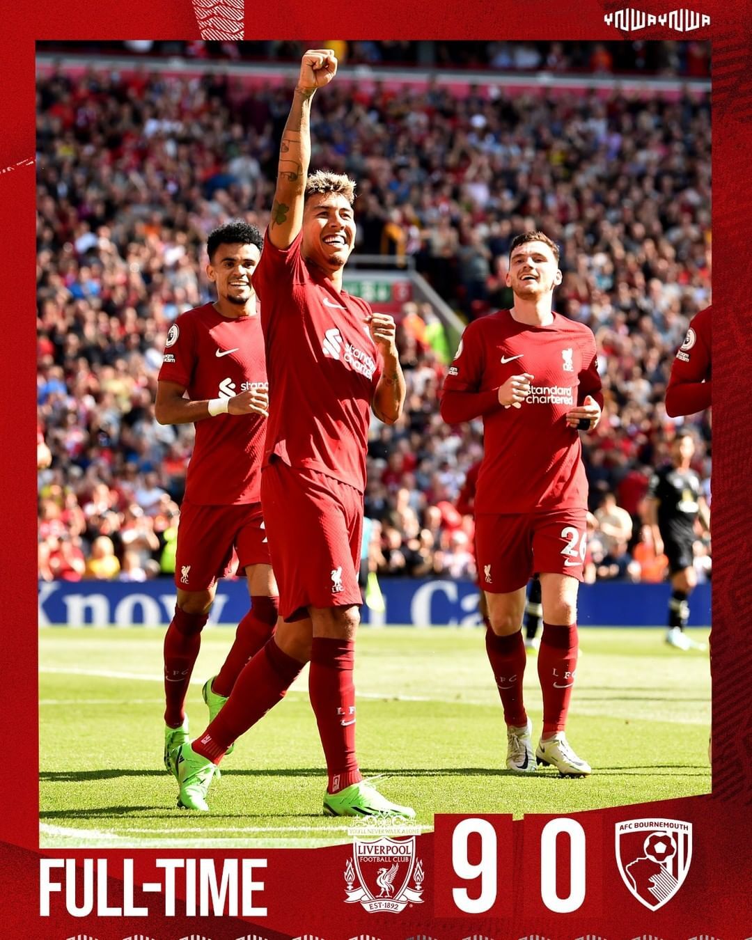 എന്ത് പണിയാടോ കാണിച്ചത്, ഇങ്ങനെയൊക്കെ ചെയ്യാമോ? ഇത് താന്‍ടാ ലിവര്‍പൂള്‍, ഗോളുകളുടെ പെരുമഴ