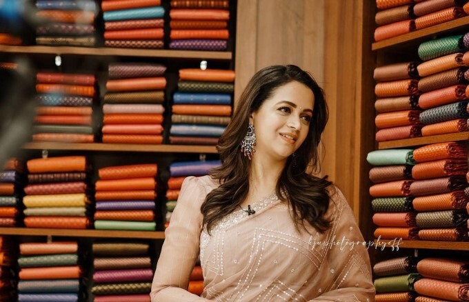 Mollywood Actress Bhavana Latest Photo In Saree