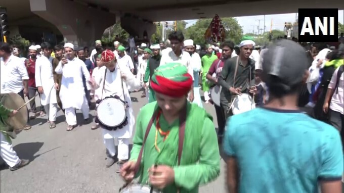 Muslims take part in a Muharram procession Across India