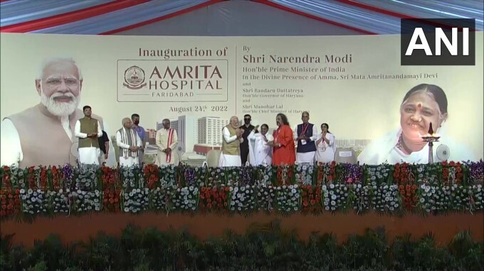 PM Modi inaugurates Amrita Hospital at Faridabad in Haryana