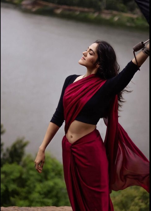 Tollywood Actress Simran Choudhary Looks Stunning In Ethnic Wear