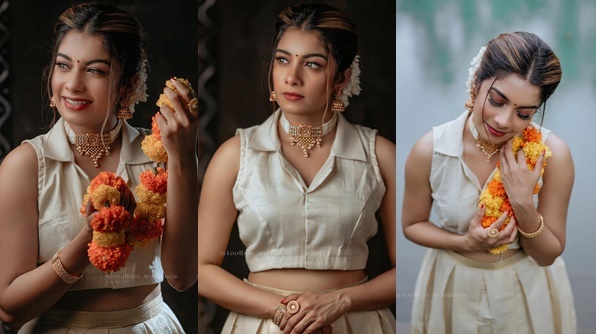  'ദിൽഷയുടെ ആരാധകർ എങ്ങനെ ശാന്തരാകും?'; ഓണം ലുക്ക് കളറാക്കി കസറിയില്ലേ..വൈറൽ ഫോട്ടോകൾ 