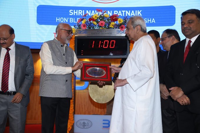 ବମ୍ବେ ଷ୍ଟକ୍ ଏକ୍ସଚେଞ୍ଜରେ ବେଲ୍ ବଜାଇଲେ ମୁଖ୍ୟମନ୍ତ୍ରୀ