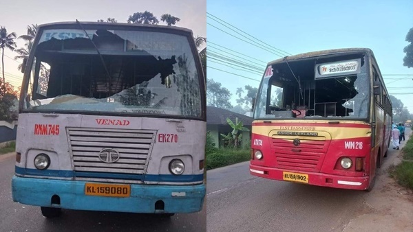 ഹർത്താലില്‍ പരക്കെ അക്രമം; വാഹനങ്ങള്‍ തകർത്തു, ഏഷ്യാനെറ്റ് ന്യൂസ് സംഘത്തിനെതിരെയും അക്രമം-ചിത്രങ്ങള്‍ കാണാം