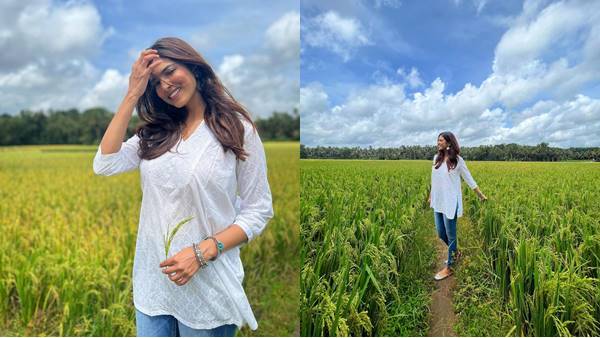 ഇനി പച്ചപ്പും ഹരിതാഭയും ആസ്വദിക്കാം; മാളവികയുടെ ക്യൂട്ട് ചിത്രങ്ങള്‍ വൈറല്‍