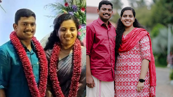 ഒരു രക്തഹാരം അങ്ങോട്ടും ഇങ്ങോട്ടും, ആര്യാ രാജേന്ദ്രൻ-സച്ചിൻദേവ് വിവാഹ ചിത്രങ്ങൾ കാണാം