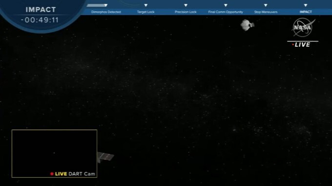 NASA's DART spacecraft Crashed into asteroid