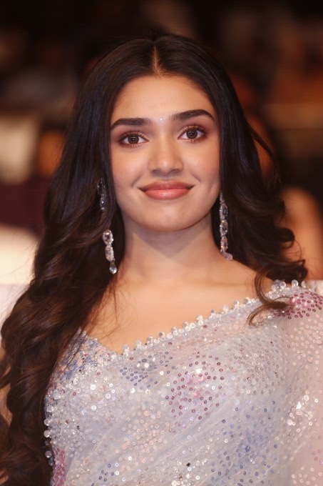 Tollywood Actress Kriti Shetty Looks Gorgeous In Saree