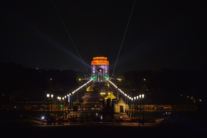 View of the newly-christened Kartavya Path In New Delhi