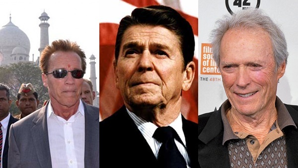 റൊണാള്‍ഡ് റീഗന്‍ മുതല്‍ അർനോള്‍ഡും ക്ലിന്റ് ഈസ്റ്റ്വുഡും വരെ: ഹോളിവുഡില്‍ നിന്നും രാഷ്ട്രീയത്തിലെത്തിയവർ