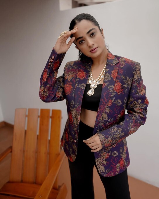 Actress Namitha Pramod Latest Photoshoot In Boss Look