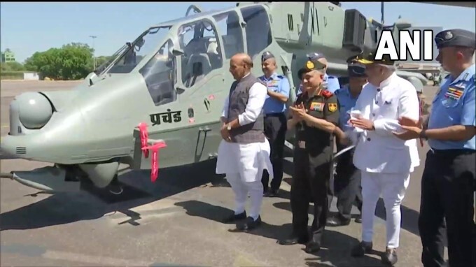Light Combat Helicopter (LCH) Induction into IAF At Jodhpur
