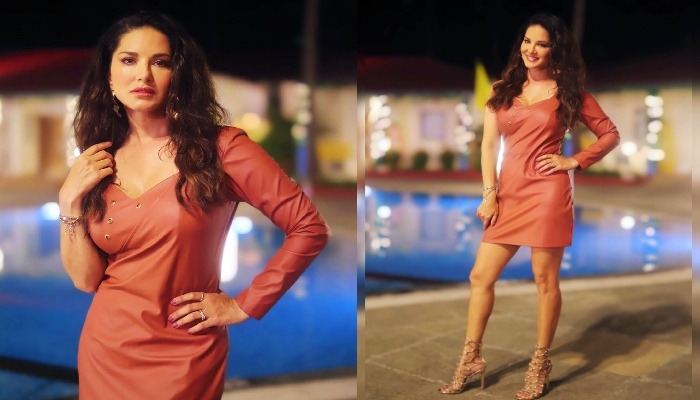 Sunny Leone Pics: चॉकलेटी ड्रेस में सनी लियोन ने लगाया ग्लैमर का तड़का, सोशल मीडिया पर तस्वीरें मचा रही धमाल