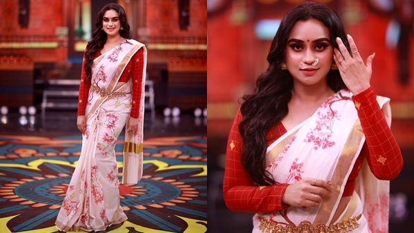 Lakshmi Nakshathra: ഫെസ്റ്റിവൽ എന്നാൽ സാരി മുഖ്യം... കലക്കൻ ലുക്കിൽ ആരാധകരെ ആകർഷിച്ച് ലക്ഷ്മി നക്ഷത്ര