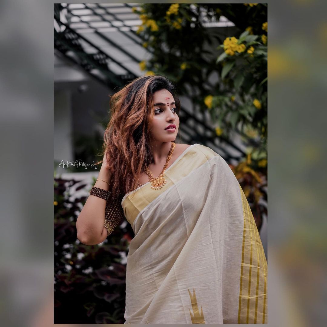 Malavika Menon: സാരിയിൽ അതീവ സുന്ദരിയായി മാളവിക മേനോൻ... ആരാധകരുടെ മനം കവർന്ന ചിത്രങ്ങൾ കാണാം