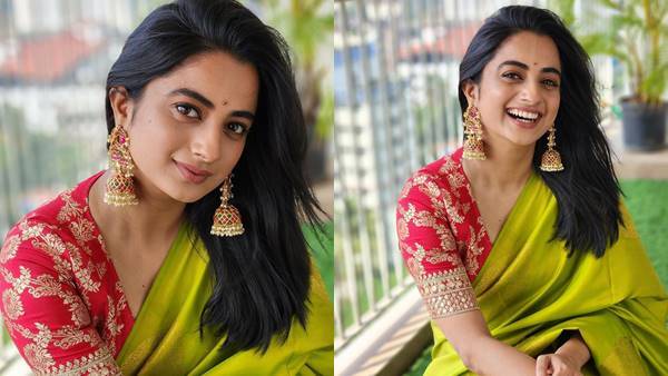 Namitha Pramod: 'ഇത്തിരി നാണം പെണ്ണിൻ കവിളിൽ കുങ്കുമമേകുന്നു'; സാരിയിൽ ചിരിതൂകി നമിത പ്രമോദ്!