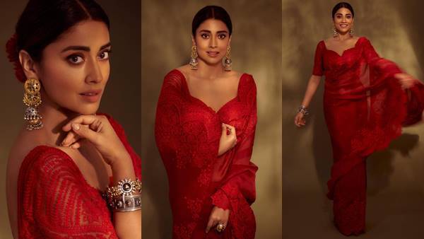 Shriya Saran: ഇതാണ് ഞങ്ങളുടെ ക്യൂട്ട് സുന്ദരി..; ചുവന്ന സാരിയിൽ ദേവതയെപ്പോലെ ശ്രിയ ശരൺ, ചിത്രങ്ങൾ വൈറൽ  