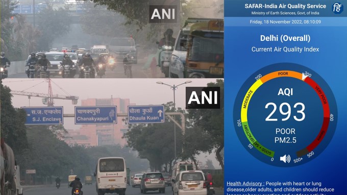 Delhi's air quality remains in the 'Poor' category
