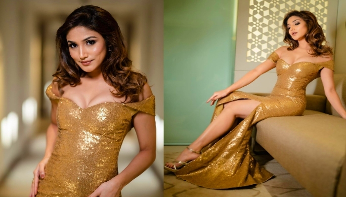 Donal Bisht Photos: 'गोल्डन गर्ल' बनीं नजर आईं एक्ट्रेस डोनल बिष्ट, सिजलिंग अंदाज में दिए कई कातिलाना पोज