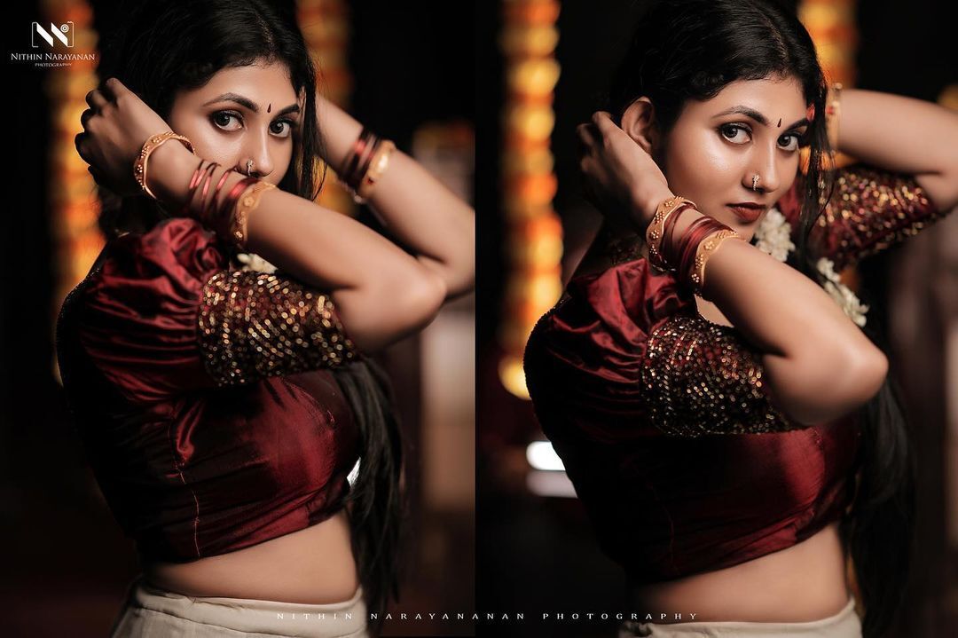 Drishya Raghunath: സാരിയിൽ സ്റ്റൈലിഷ് ലുക്കിൽ ദൃശ്യ രഘുനാഥ്... തകർപ്പൻ ലുക്കിൽ ആരാധകുടെ മനം മയക്കി നടി