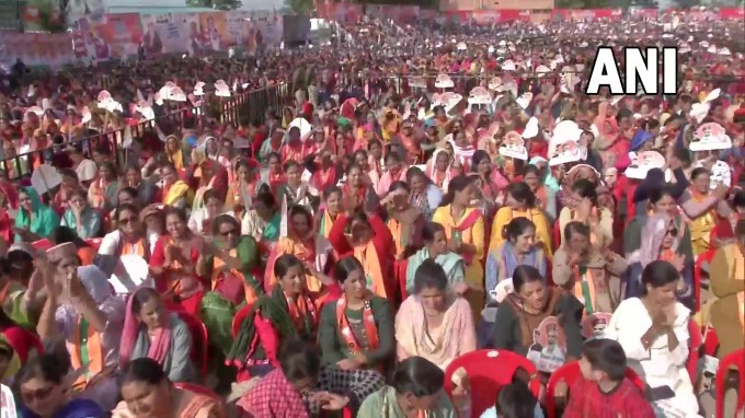 PM Narendra Modi During Election Rally In Himachal Pradesh