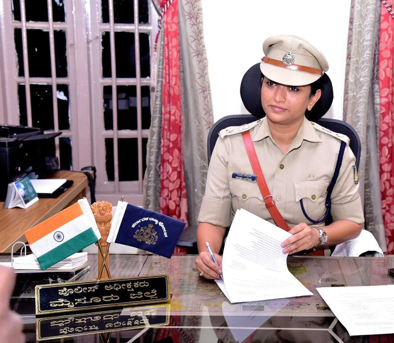 ಮೈಸೂರಿನ ನೂತನ ಎಸ್ಪಿಯಾಗಿ ಅಧಿಕಾರ ಸ್ವೀಕರಿಸಿದ ಸೀಮಾ ಲಾಟ್ಕರ್
