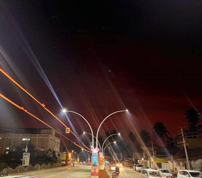 ಕಣ್ಮನ ಸೆಳೆಯುತ್ತಿವೆ ಶಿರಸಿ ಪಟ್ಟಣದ ರಸ್ತೆಯ ಬೀದಿದೀಪಗಳು
