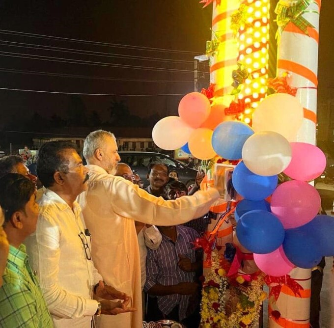ಕಣ್ಮನ ಸೆಳೆಯುತ್ತಿವೆ ಶಿರಸಿ ಪಟ್ಟಣದ ರಸ್ತೆಯ ಬೀದಿದೀಪಗಳು