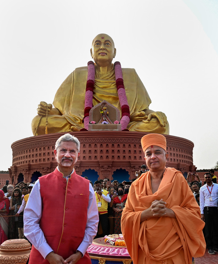 S Jaishankar At Pramukh Swami Maharaj Shatabdi Mahotsav In Ahmedabad