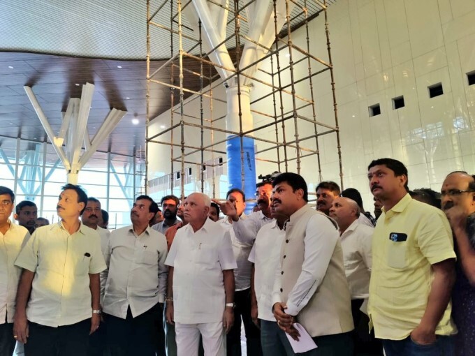 ಶಿವಮೊಗ್ಗ ವಿಮಾನ ನಿಲ್ದಾಣದ ಸುಂದರ ಒಳಾಂಗಣ ವಿನ್ಯಾಸ