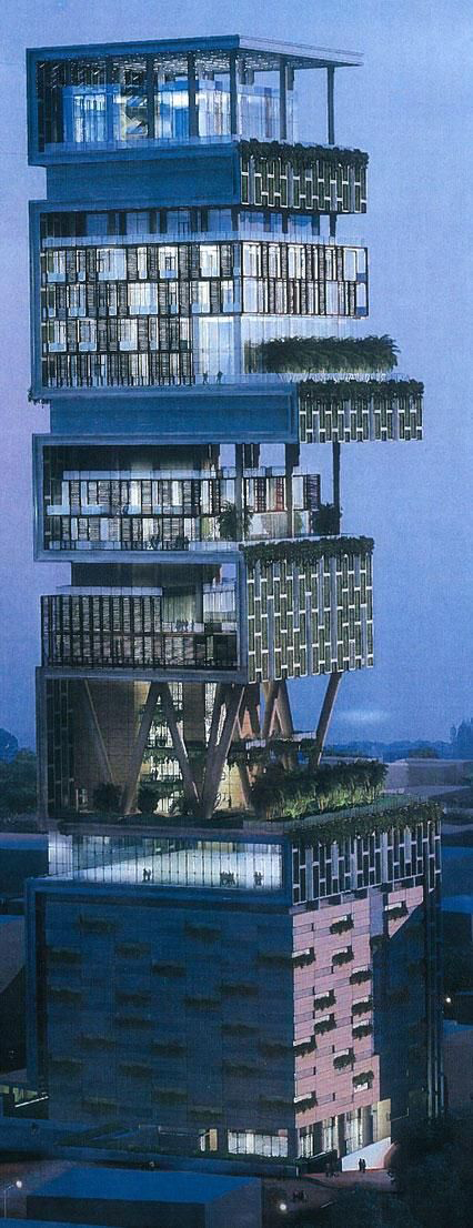 Unknown Facts About Mukesh Ambani's 15,000 Crores Antilia !!