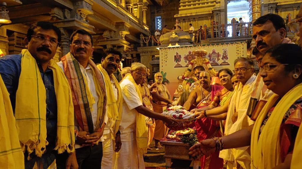 Sri Lakshmi Narasimha Swamy Brahmotsavam Begins In Yadadri ; See Photos
