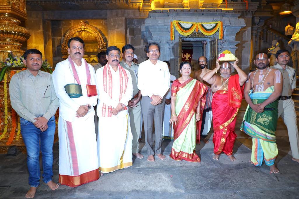 Sri Lakshmi Narasimha Swamy Brahmotsavam Begins In Yadadri ; See Photos