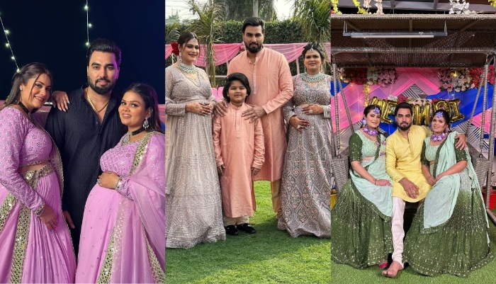 अरमान मलिक की 2 प्रेग्नेंट बीवियों की एक साथ हुई गोद भराई, दुल्हन की तरह सजी पायल और कृतिका, देखें Photos