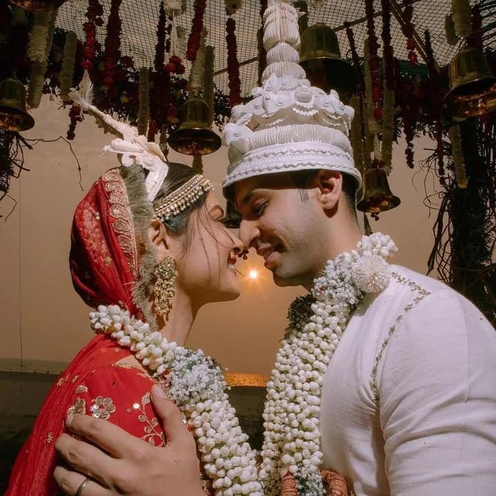 Krishna Mukherjee Wedding: 'ये है मोहब्बतें' की आलिया ने Boy friend चिराग बाटलीवाला संग रचाई शादी, देखें तस्वीरें 