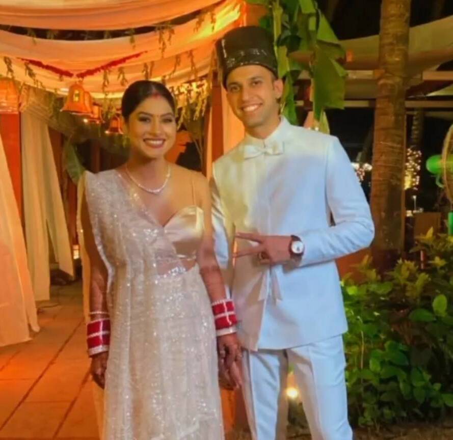 Krishna Mukherjee Wedding: 'ये है मोहब्बतें' की आलिया ने Boy friend चिराग बाटलीवाला संग रचाई शादी, देखें तस्वीरें 