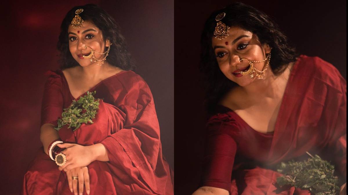 Shruti Ramachandran: രവി വർമ്മ പെയ്ന്റിങ്ങ് പോലെ.... സാരിയിൽ കിടിലൻ ഫോട്ടോസൂമായി ശ്രുതി രാമചന്ദ്രൻ; ആരാധകരുടെ മനം മയക്കി മോളിവുഡ് സുന്ദരി