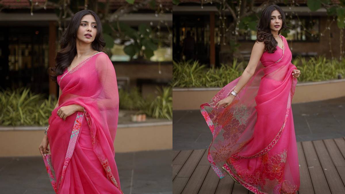 Aishwarya Lekshmi: അഴകോ അഴക്... സാരിയിൽ മിന്നിതിളങ്ങി ഐശ്വര്യ ലക്ഷ്മി; പൂങ്കുഴലിയുടെ പിങ്ക് ലുക്കിന് ആരാധകർ ഏറുന്നു