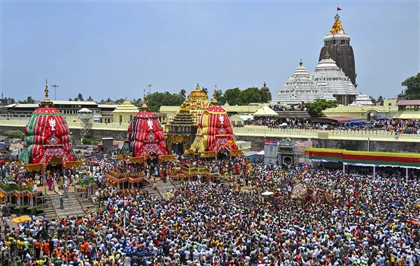 Sea Of Devotees During The Annual Rath Yatra of Lord Jagannath, In Puri; See Photos