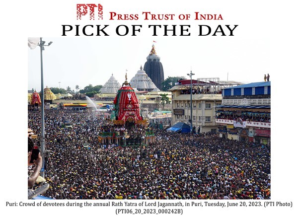 Sea Of Devotees During The Annual Rath Yatra of Lord Jagannath, In Puri; See Photos