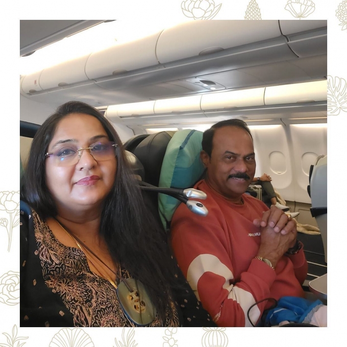 PHOTOS: 25 வருடங்களுக்கு பிறகு.. கணவருடன் செம்ம ஹாப்பியில் நடிகை ராதா.. எதுக்குன்னு தெரியுமா? 
