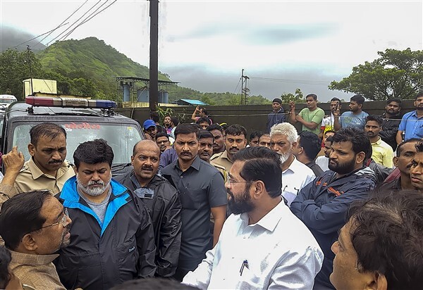In Pics: 15 feared dead after landslide in Maharashtra’s Raigad district