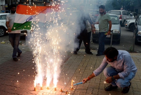 In Pics: India Celebrates soft landing of ISRO’s Chandrayaan-3 on the surface of the Moon