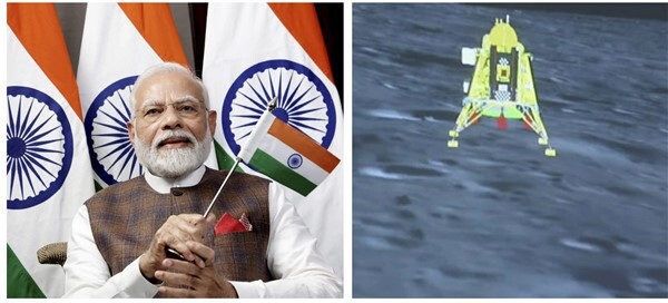 In Pics: India Celebrates soft landing of ISRO’s Chandrayaan-3 on the surface of the Moon