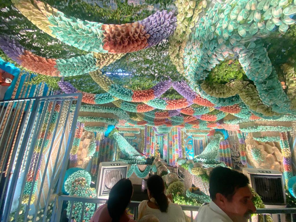 Bengaluru Temple Adorned with Coins and Currency Notes Worth ₹3 Crore