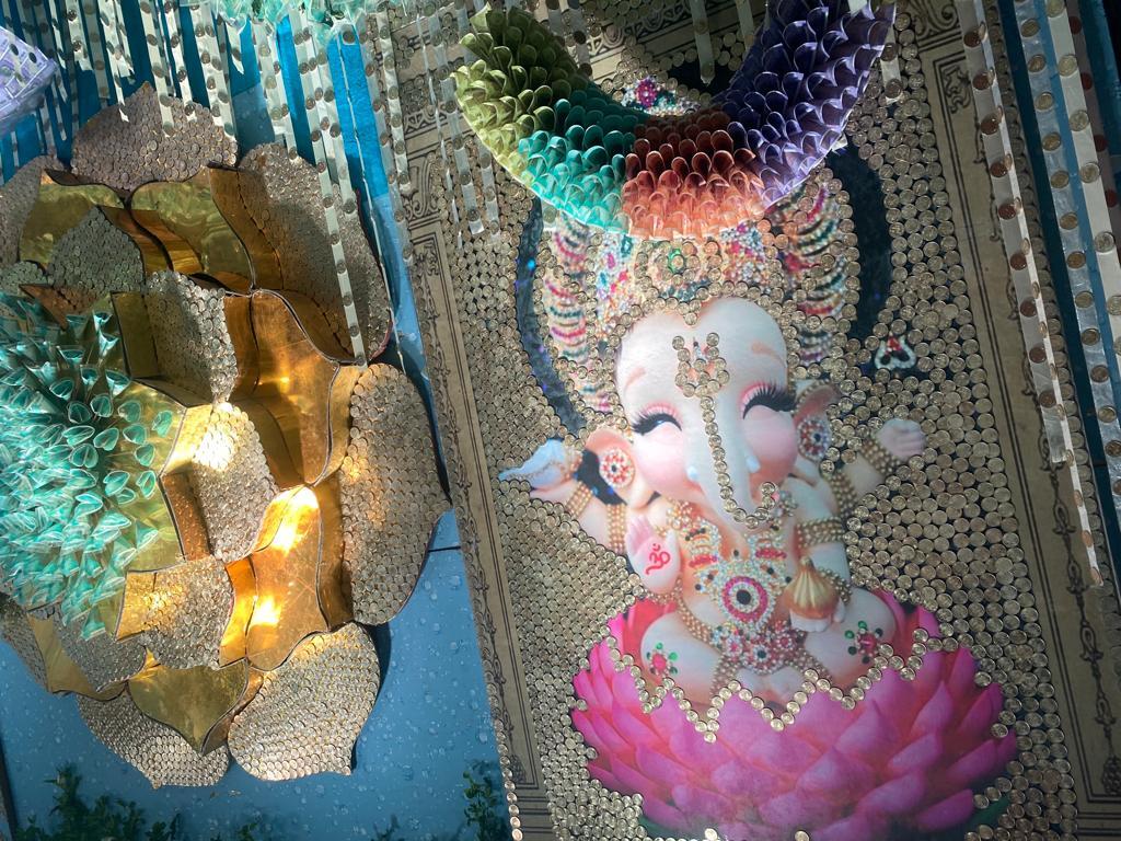 Bengaluru Temple Adorned with Coins and Currency Notes Worth ₹3 Crore