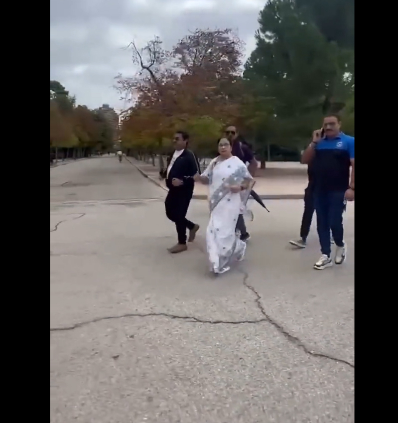 In Pics: CM Mamata Banerjee's Madrid Adventure: From Jogging in Saree to Playing the Banjo