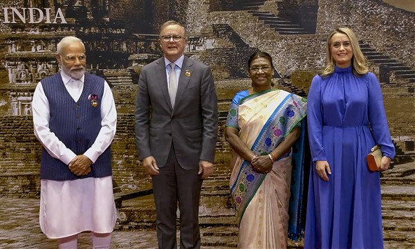 In Pics: G20 Summit's Grand Dinner Hosted by President Murmu Welcomes Global Leaders in New Delhi