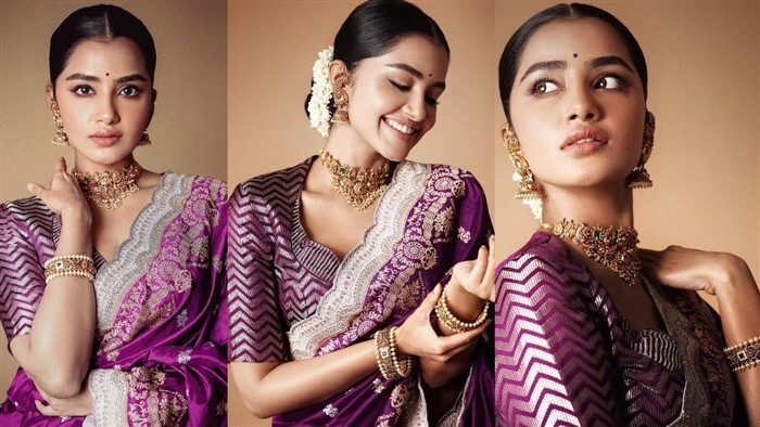 Anupama Parameswaran: ട്രെഡീഷ്ണല്‍ സാരിലുക്കുമായെത്തി അനുപമ പരമേശ്വരന്‍, ഫോട്ടോകളേറ്റെടുത്ത് ആരാധകര്‍, കാണാം...