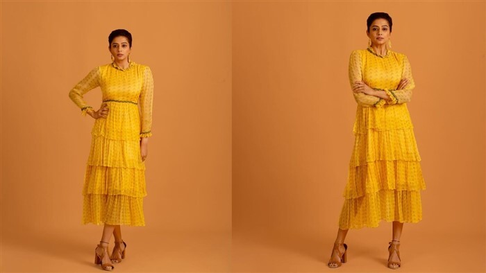 Priyamani: മഞ്ഞ ഫ്രോക്കില്‍ സുന്ദരിയായെത്തി പ്രിയാമണി, പുത്തന്‍ ഫോട്ടോസ് കാണാം...